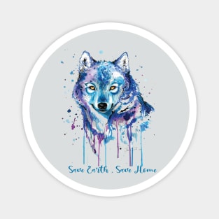 Save Earth, Save Home Design on shirts, hoodies, Laptop and phone covers Magnet
